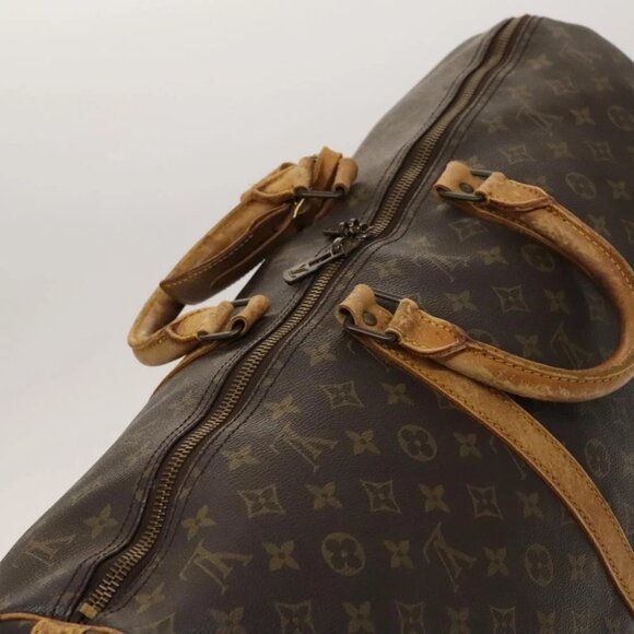 LOUIS VUITTON Monogram Keepall Bandouliere 55 Boston Bag M41414 LV Auth bs26511 - Picture 7 of 15